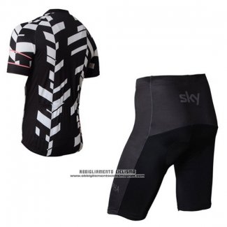 2015 Abbigliamento Ciclismo Rapha Bianco e Nero 1 Manica Corta e Salopette